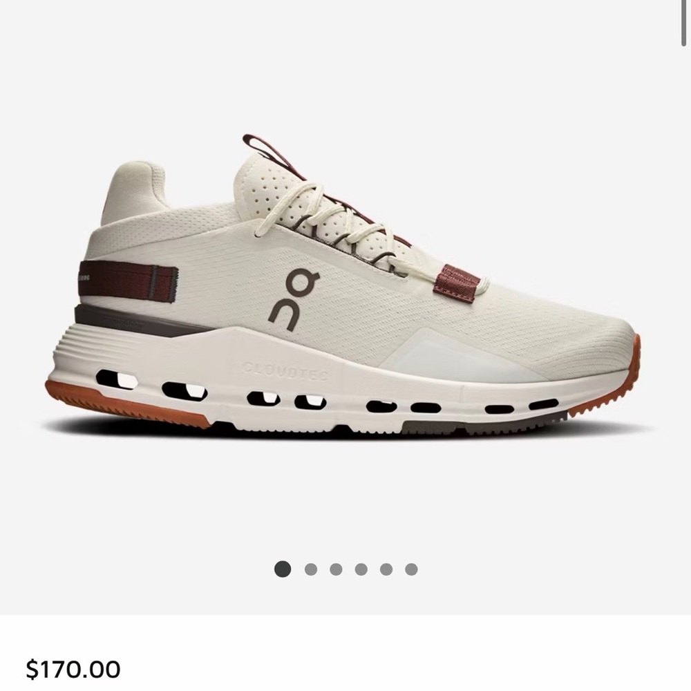 On Running Men's Cream and Brown Sneakers